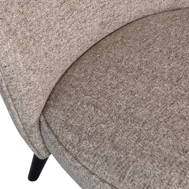 Sara Fauteuil Geweven Stof Naturel Melange van WOOOD – Luxe comfort op maat van PureWonen. Vraag naar de beste prijs.