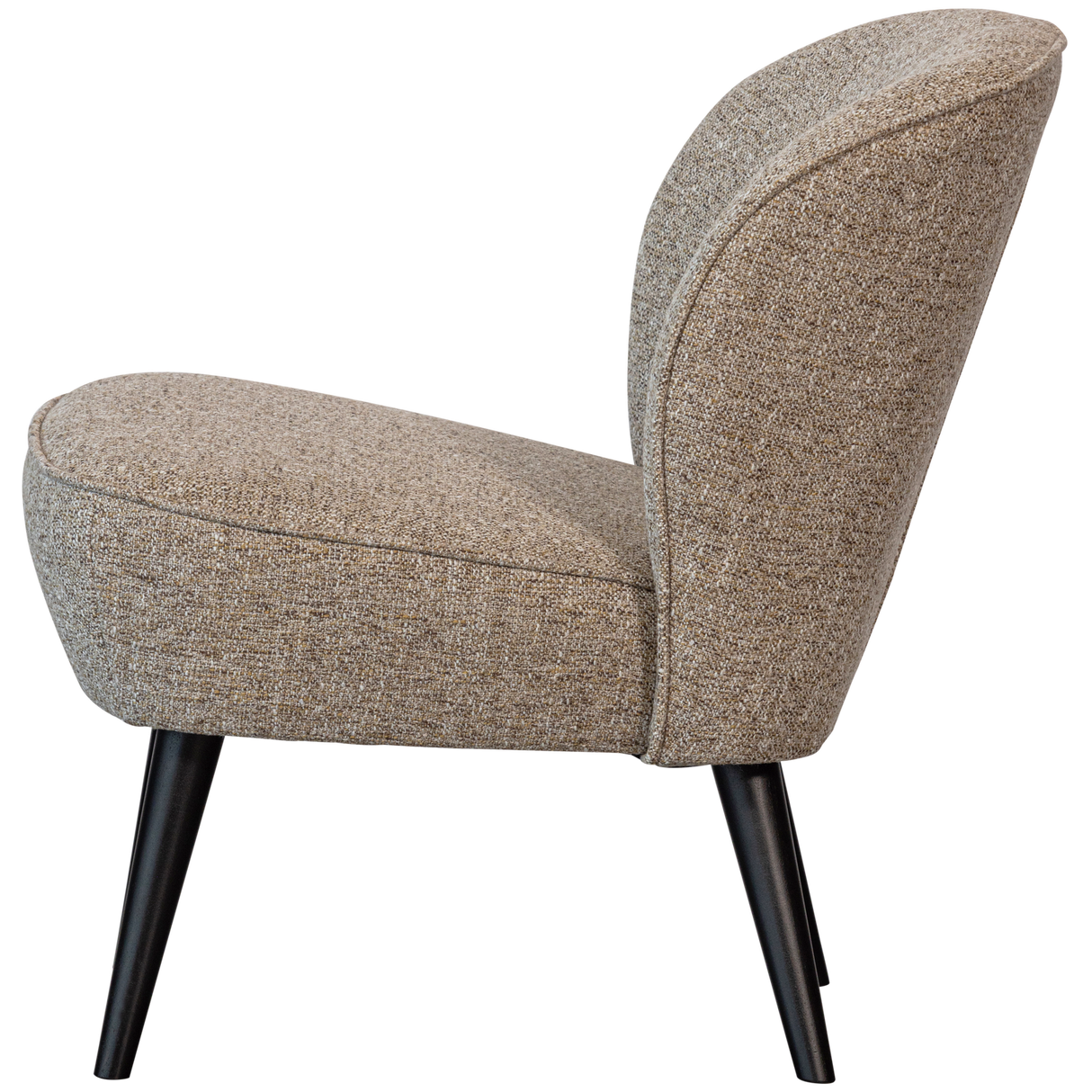 Sara Fauteuil Geweven Stof Naturel Melange van WOOOD – Luxe comfort op maat van PureWonen. Vraag naar de beste prijs.