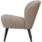 Sara Fauteuil Geweven Stof Naturel Melange van WOOOD – Luxe comfort op maat van PureWonen. Vraag naar de beste prijs.