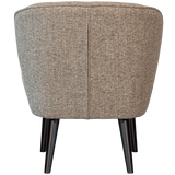 Sara Fauteuil Geweven Stof Naturel Melange van WOOOD – Luxe comfort op maat van PureWonen. Vraag naar de beste prijs.