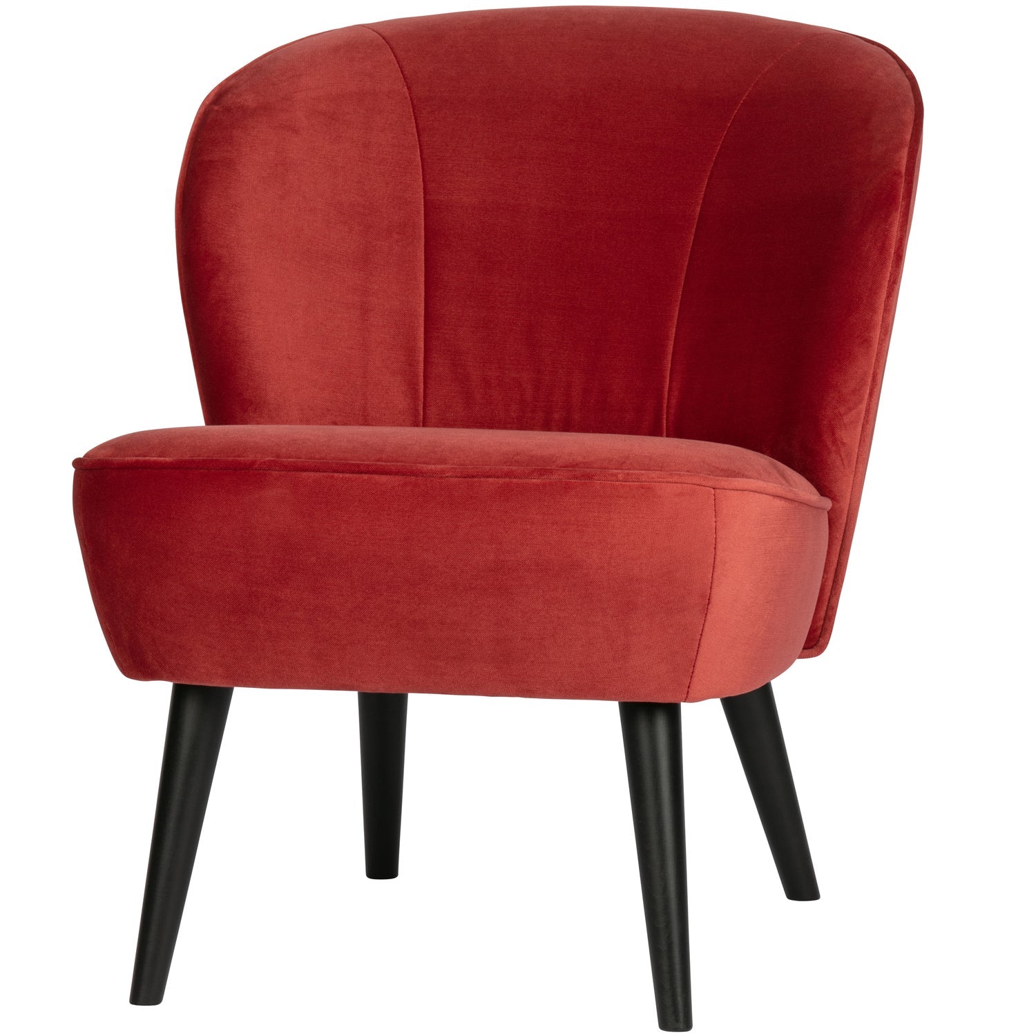 Sara Fauteuil Fluweel Raspberry van WOOOD – Luxe comfort op maat van PureWonen. Vraag naar de beste prijs.