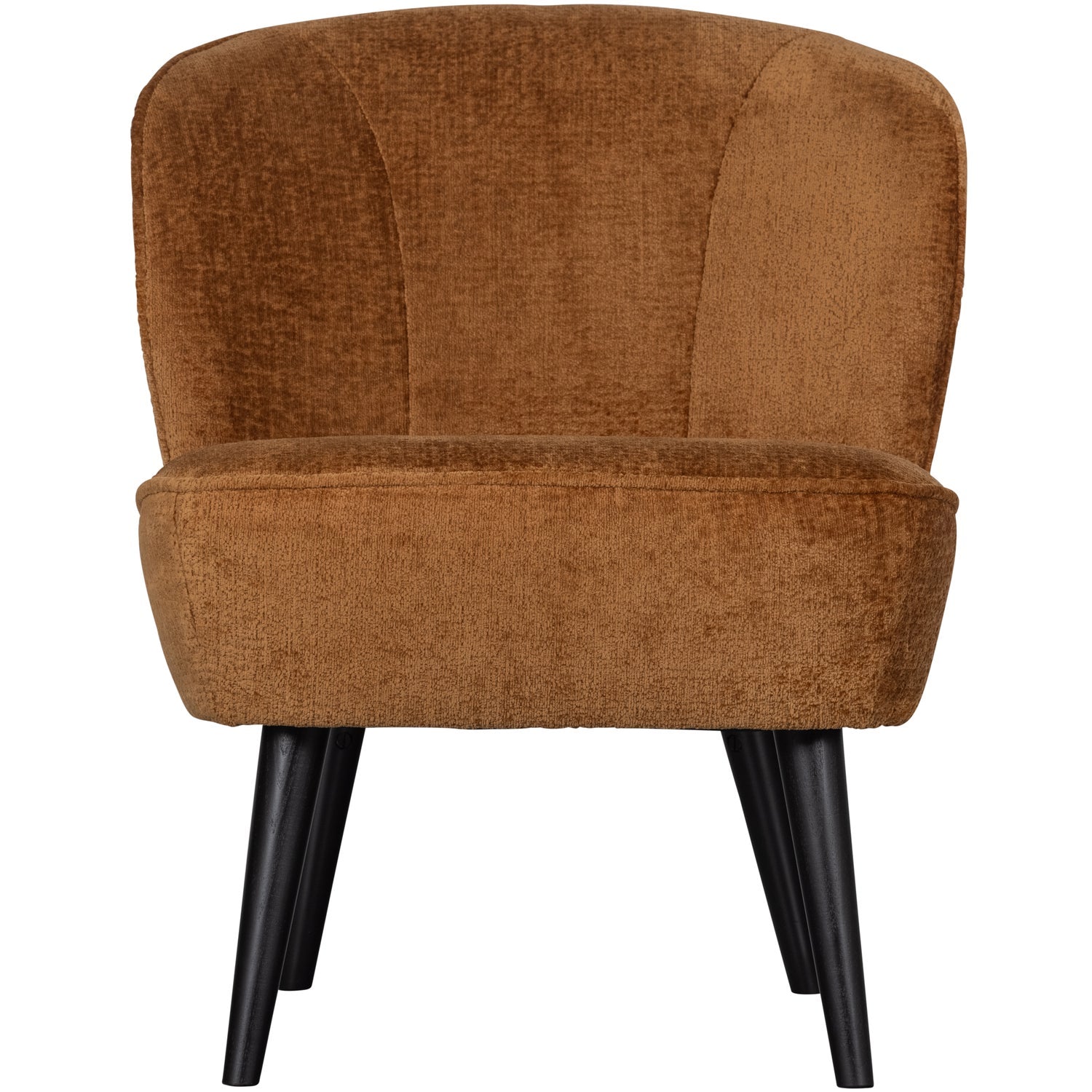 Sara Fauteuil Structure Velvet Cognac van WOOOD – Luxe comfort op maat van PureWonen. Vraag naar de beste prijs.