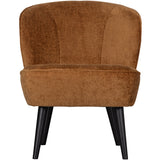 Sara Fauteuil Structure Velvet Cognac van WOOOD – Luxe comfort op maat van PureWonen. Vraag naar de beste prijs.