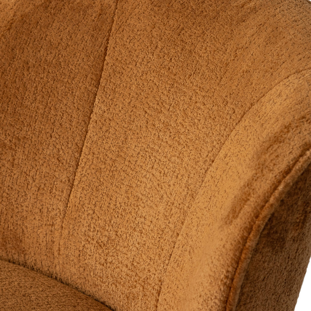 Sara Fauteuil Structure Velvet Cognac van WOOOD – Luxe comfort op maat van PureWonen. Vraag naar de beste prijs.