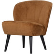 Sara Fauteuil Structure Velvet Cognac van WOOOD – Luxe comfort op maat van PureWonen. Vraag naar de beste prijs.