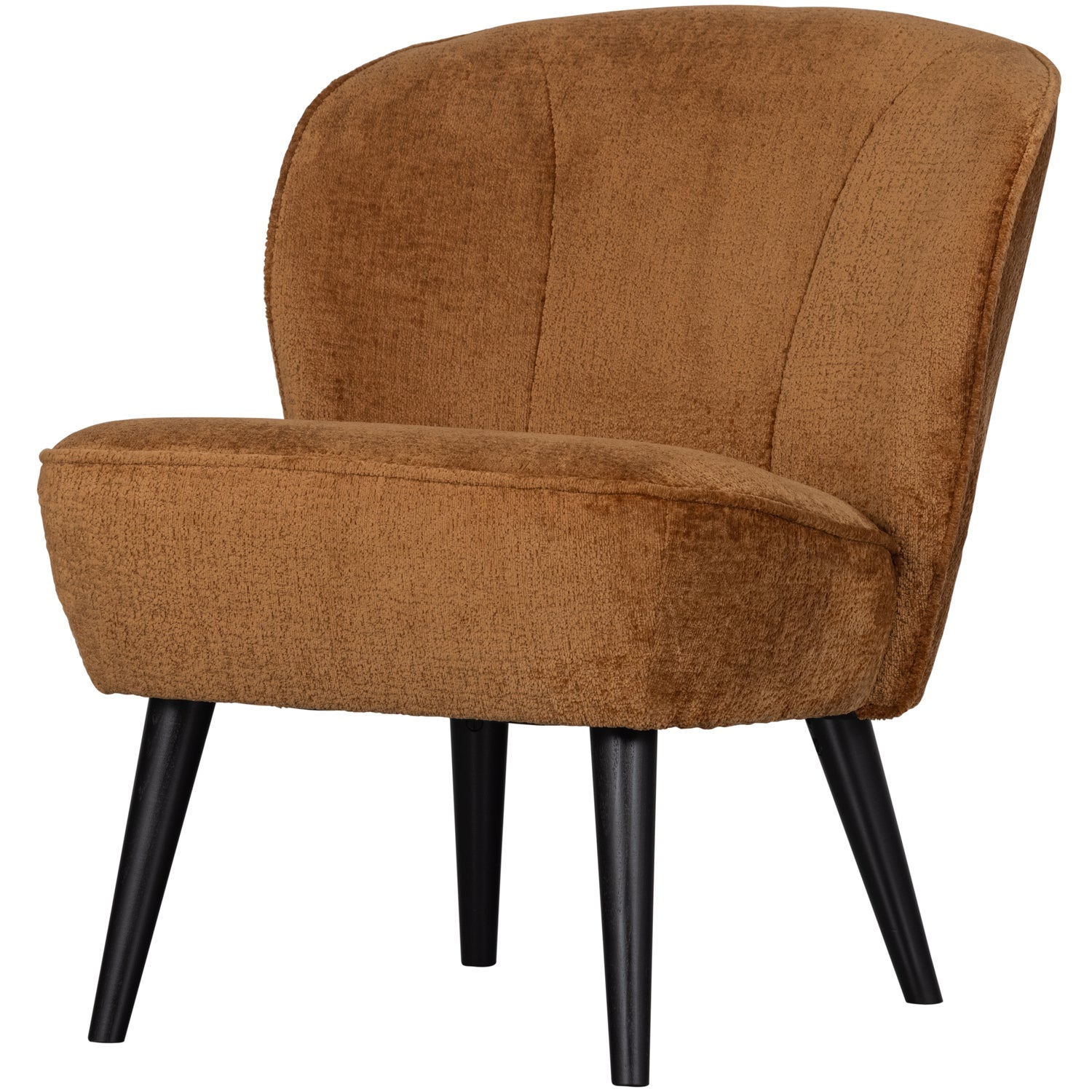 Sara Fauteuil Structure Velvet Cognac van WOOOD – Luxe comfort op maat van PureWonen. Vraag naar de beste prijs.
