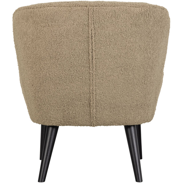 Sara Fauteuil Teddy Sand van WOOOD – Luxe comfort op maat van PureWonen. Vraag naar de beste prijs.
