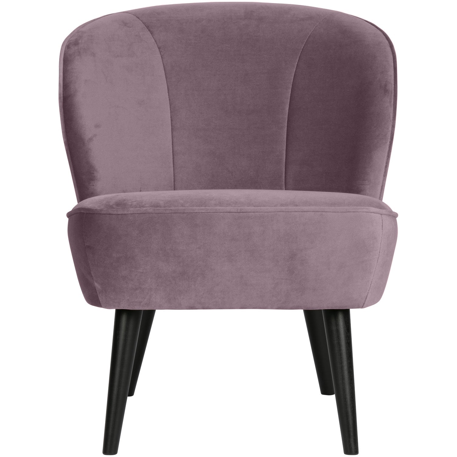 Sara Fauteuil Fluweel Warm Lila van WOOOD – Luxe comfort op maat van PureWonen. Vraag naar de beste prijs.