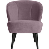 Sara Fauteuil Fluweel Warm Lila van WOOOD – Luxe comfort op maat van PureWonen. Vraag naar de beste prijs.
