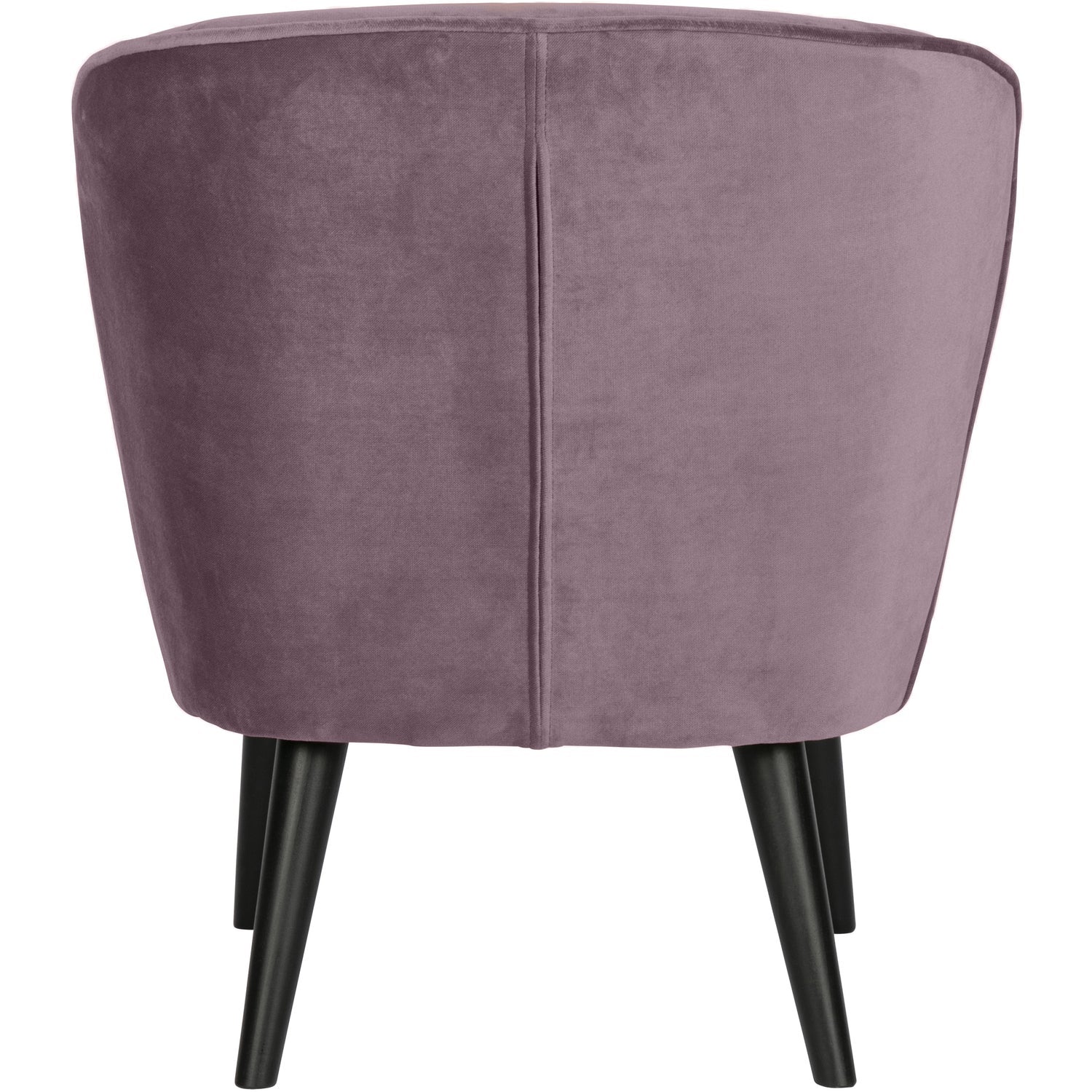 Sara Fauteuil Fluweel Warm Lila van WOOOD – Luxe comfort op maat van PureWonen. Vraag naar de beste prijs.