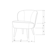 Sara Fauteuil Teddy Off White van WOOOD – Luxe comfort op maat van PureWonen. Vraag naar de beste prijs.