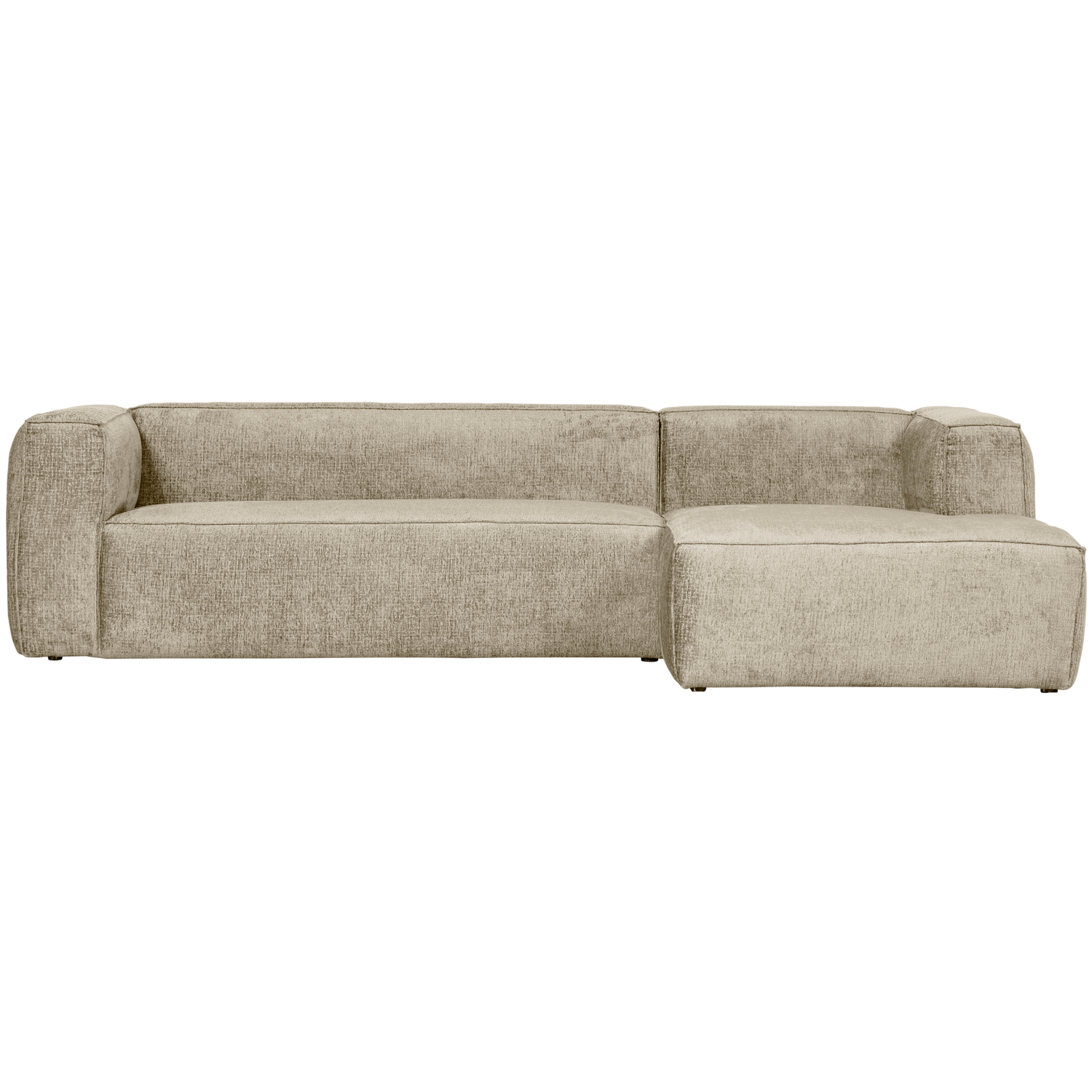 Bean Hoekbank Rechts Structure Velvet Buttermilk van WOOOD – Luxe comfort op maat van PureWonen. Vraag naar de beste prijs.