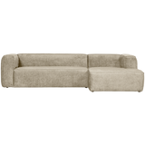 Bean Hoekbank Rechts Structure Velvet Buttermilk van WOOOD – Luxe comfort op maat van PureWonen. Vraag naar de beste prijs.