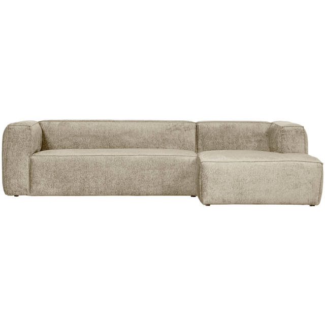 Bean Hoekbank Rechts Structure Velvet Buttermilk van WOOOD – Luxe comfort op maat van PureWonen. Vraag naar de beste prijs.