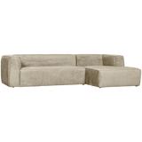 Bean Hoekbank Rechts Structure Velvet Buttermilk van WOOOD – Luxe comfort op maat van PureWonen. Vraag naar de beste prijs.