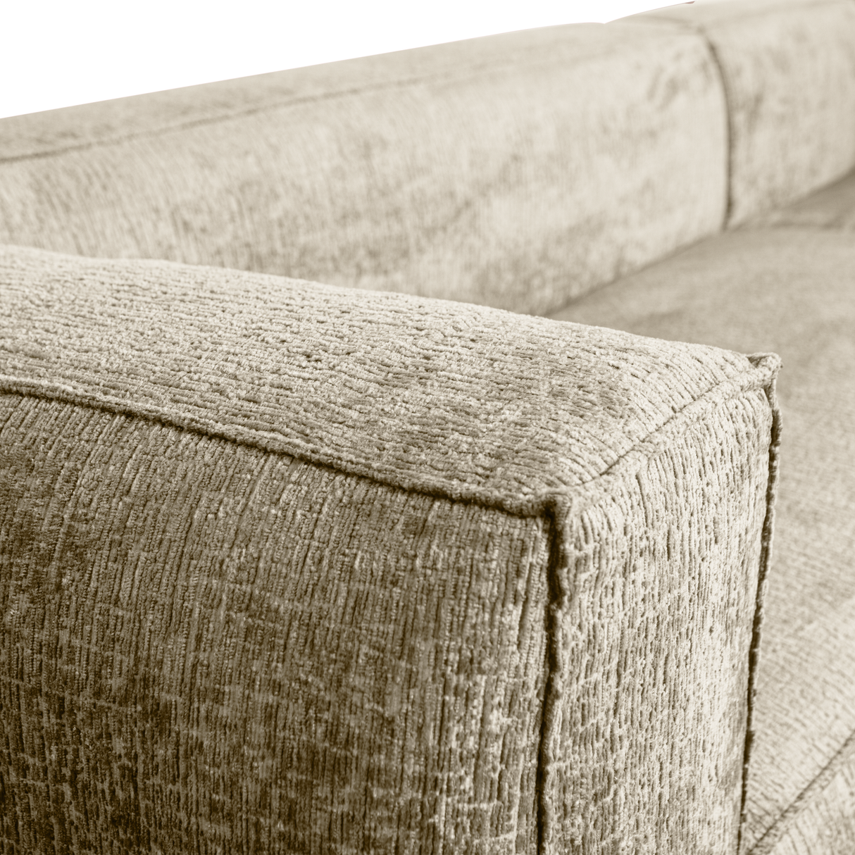 Bean Hoekbank Rechts Structure Velvet Buttermilk van WOOOD – Luxe comfort op maat van PureWonen. Vraag naar de beste prijs.