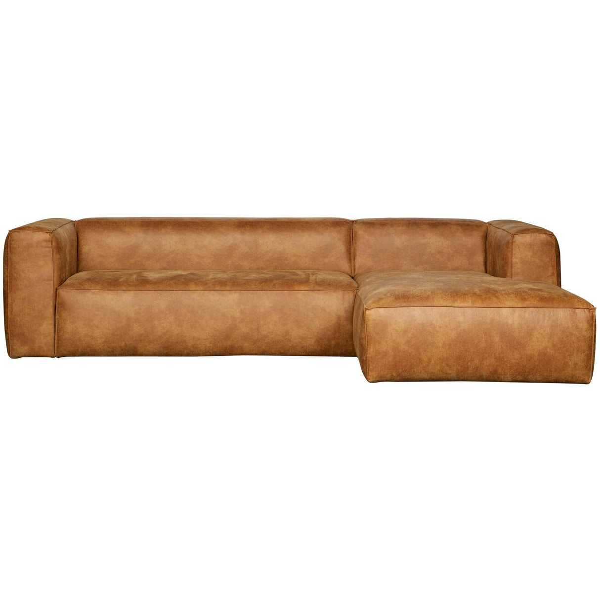 Bean Hoekbank Rechts Cognac van WOOOD – Luxe comfort op maat van PureWonen. Vraag naar de beste prijs.