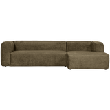 Bean Hoekbank Rechts Structure Velvet Moss van WOOOD – Luxe comfort op maat van PureWonen. Vraag naar de beste prijs.