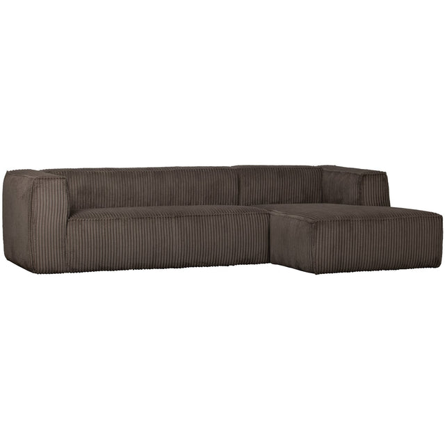 Bean Hoekbank Rechts Grove Ribstof Mud van WOOOD – Luxe comfort op maat van PureWonen. Vraag naar de beste prijs.