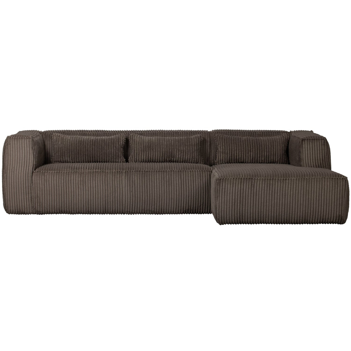 Bean Hoekbank Rechts Grove Ribstof Mud van WOOOD – Luxe comfort op maat van PureWonen. Vraag naar de beste prijs.