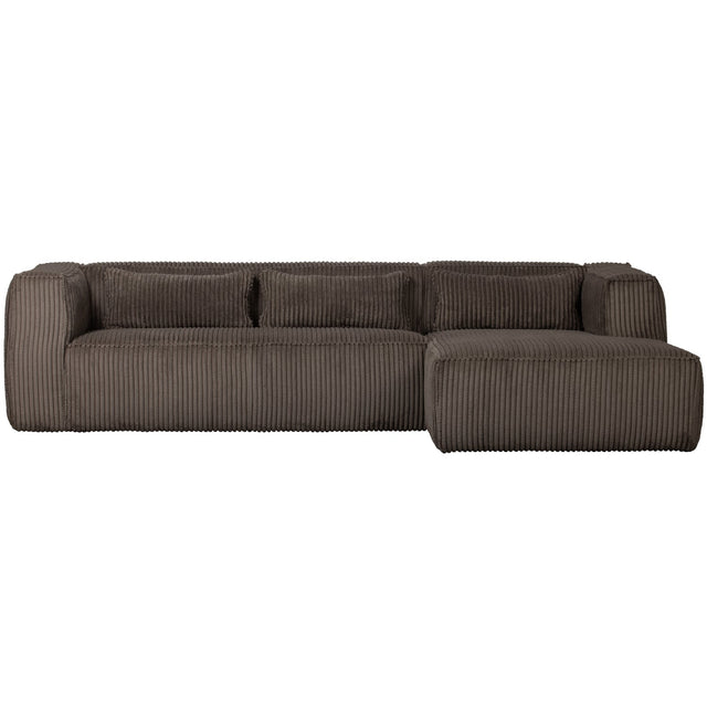 Bean Hoekbank Rechts Grove Ribstof Mud van WOOOD – Luxe comfort op maat van PureWonen. Vraag naar de beste prijs.