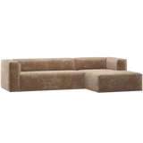 Bean Hoekbank Rechts Chenille Velvet Taupe