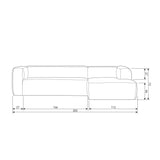 Bean Hoekbank Rechts Army van WOOOD – Luxe comfort op maat van PureWonen. Vraag naar de beste prijs.