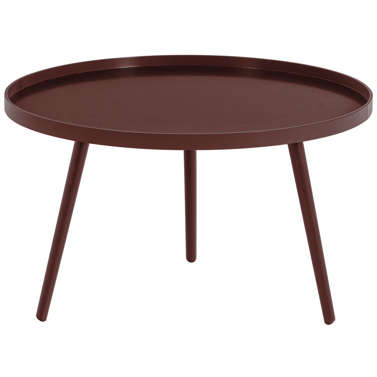Mesa Bijzettafel Xl 39 Xo78 Cm Hout Bordeauxrood [Fsc]