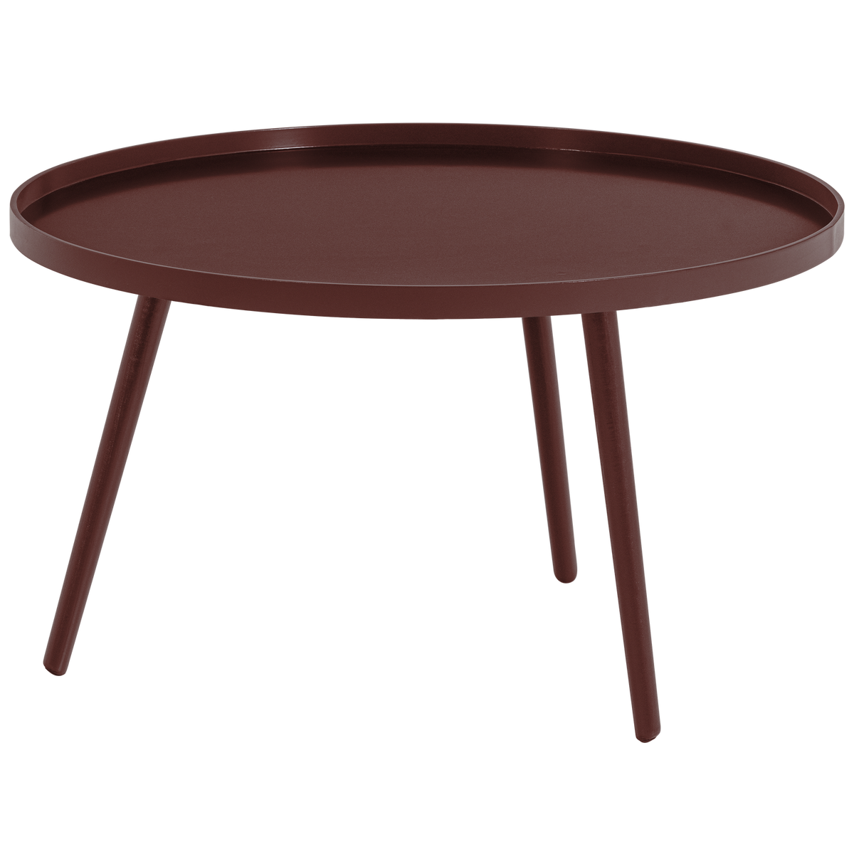 Mesa Bijzettafel Xl 39 Xo78 Cm Hout Bordeauxrood [Fsc]