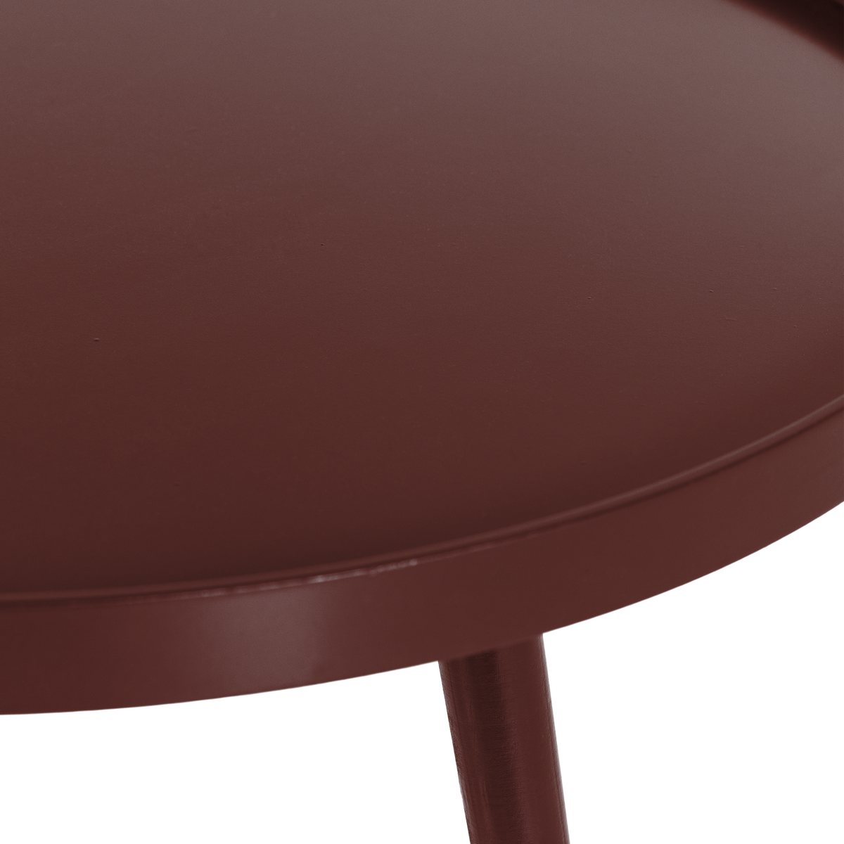 Mesa Bijzettafel Xl 39 Xo78 Cm Hout Bordeauxrood [Fsc]