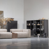 Xam Vitrinekast Grenen Zwart [Fsc] van WOOOD – Luxe comfort op maat van PureWonen. Vraag naar de beste prijs.