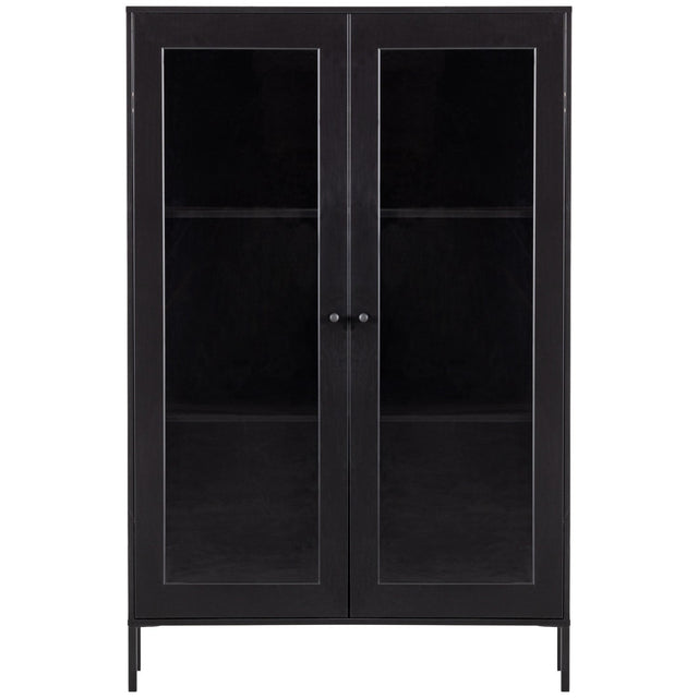 Xam Vitrinekast Grenen Zwart [Fsc] van WOOOD – Luxe comfort op maat van PureWonen. Vraag naar de beste prijs.