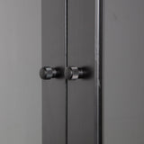 Xam Vitrinekast Grenen Zwart [Fsc] van WOOOD – Luxe comfort op maat van PureWonen. Vraag naar de beste prijs.