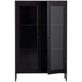 Xam Vitrinekast Grenen Zwart [Fsc] van WOOOD – Luxe comfort op maat van PureWonen. Vraag naar de beste prijs.