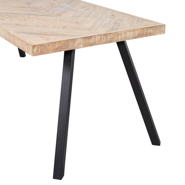 Combi Tablo: Mango Visgraat 180 X90 & 2 Standen Poot Vierk van WOOOD – Luxe comfort op maat van PureWonen. Vraag naar de beste prijs.