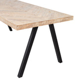 Combi Tablo: Mango Visgraat 180 X90 & 2 Standen Poot Vierk van WOOOD – Luxe comfort op maat van PureWonen. Vraag naar de beste prijs.
