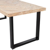 Combi Tablo: Mango Visgraat 180 X90 & U Poot van WOOOD – Luxe comfort op maat van PureWonen. Vraag naar de beste prijs.