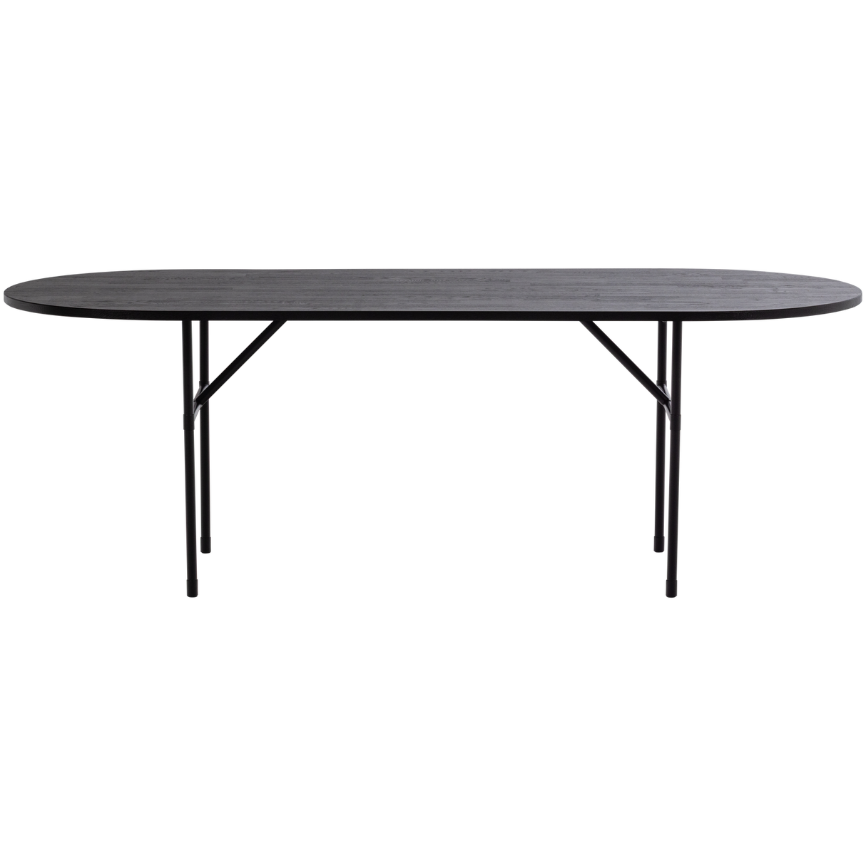 Arthur Eettafel Ovaal Met H Poot Eiken Zwart [Fsc]