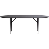 Arthur Eettafel Ovaal Met H Poot Eiken Zwart [Fsc]