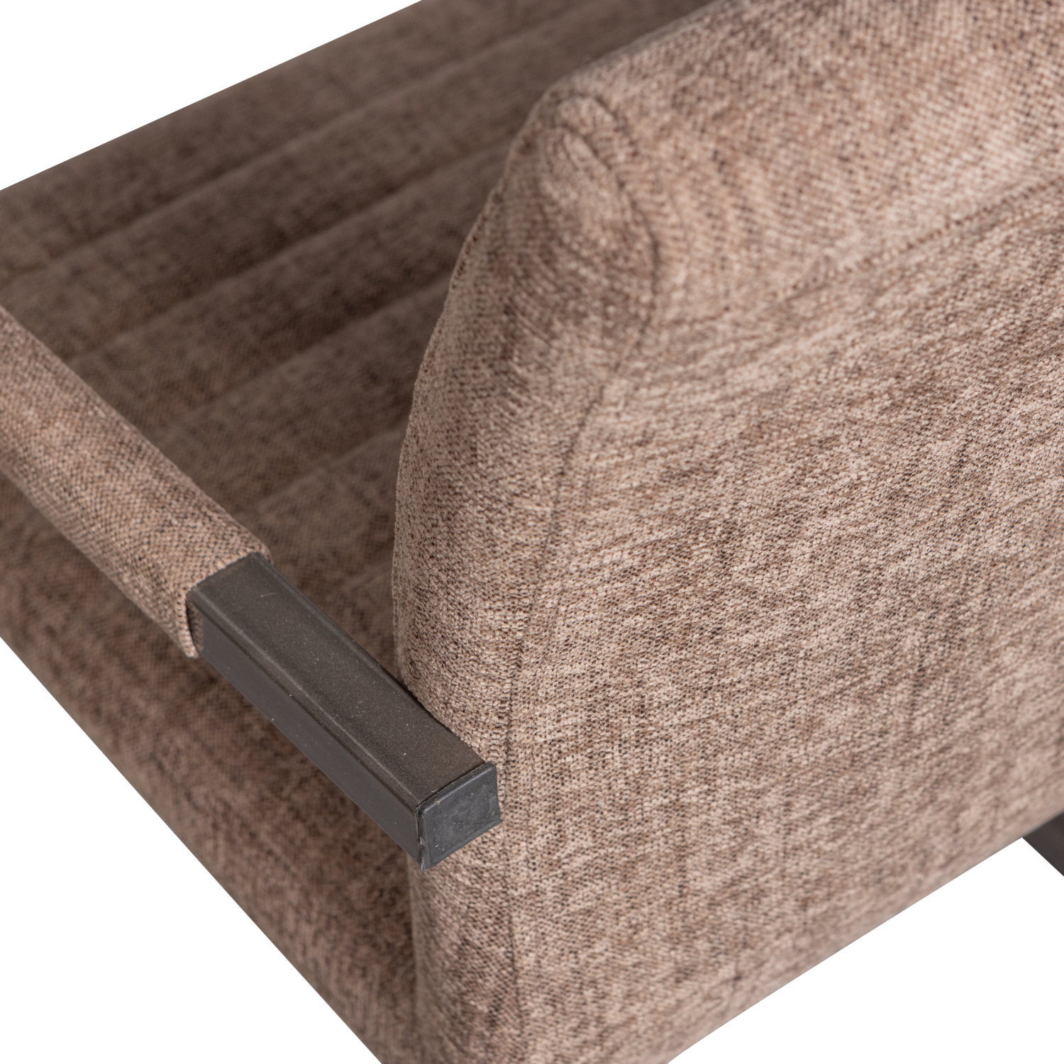 Bas Eetkamerstoel Geweven Stof Bruin Melange van WOOOD – Luxe comfort op maat van PureWonen. Vraag naar de beste prijs.