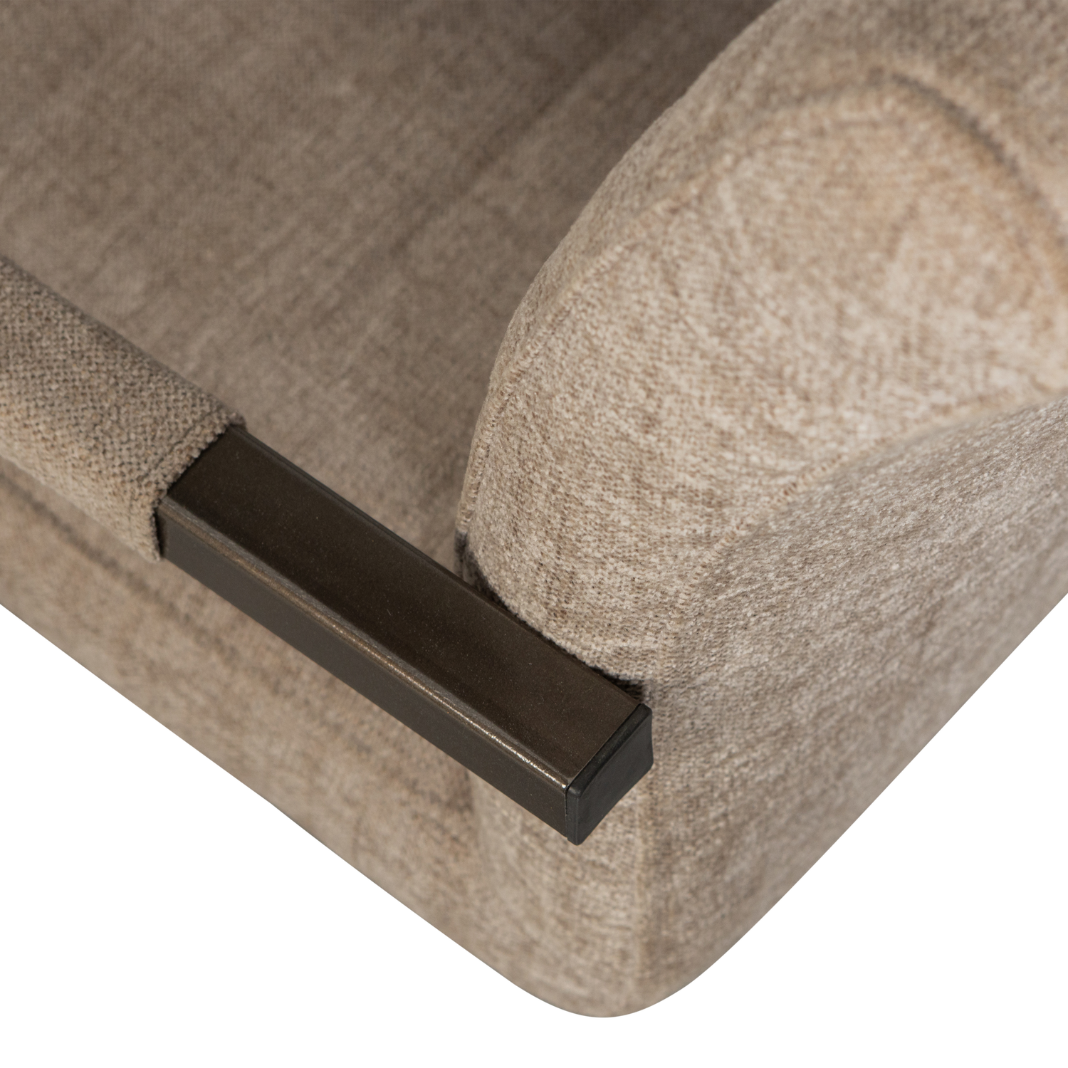 Bas Eetkamerstoel Geweven Stof Zand Melange van WOOOD – Luxe comfort op maat van PureWonen. Vraag naar de beste prijs.