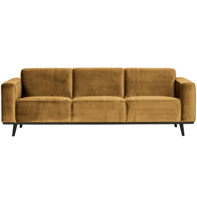 Statement 3 Zits Bank 230 Cm Velvet Honinggeel