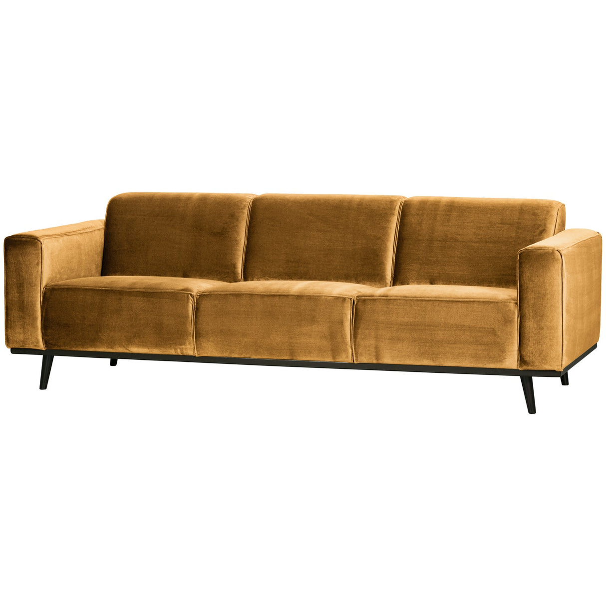 Statement 3 Zits Bank 230 Cm Velvet Honinggeel