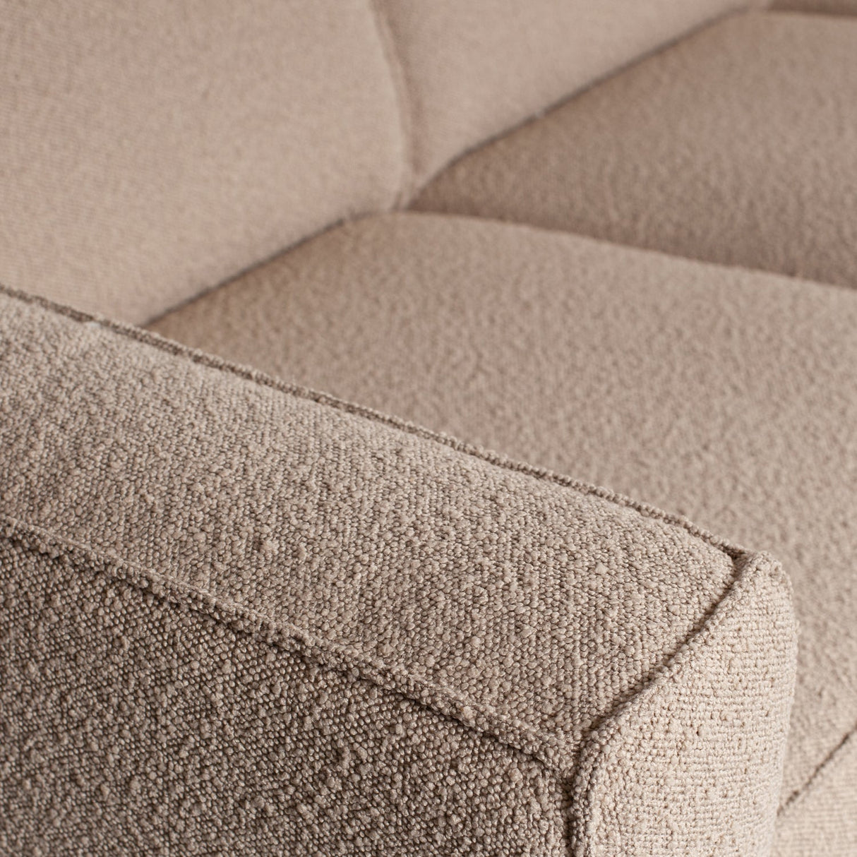 Statement 3 Zits Bank 230 Cm Boucle Beige