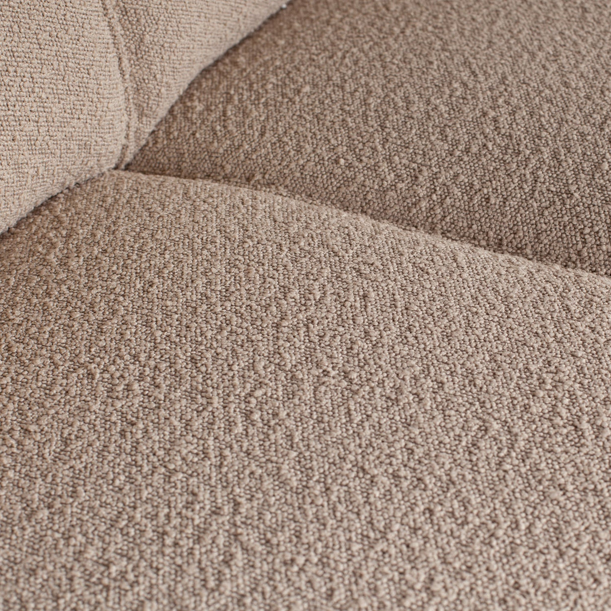Statement Hoekbank Links Boucle Beige