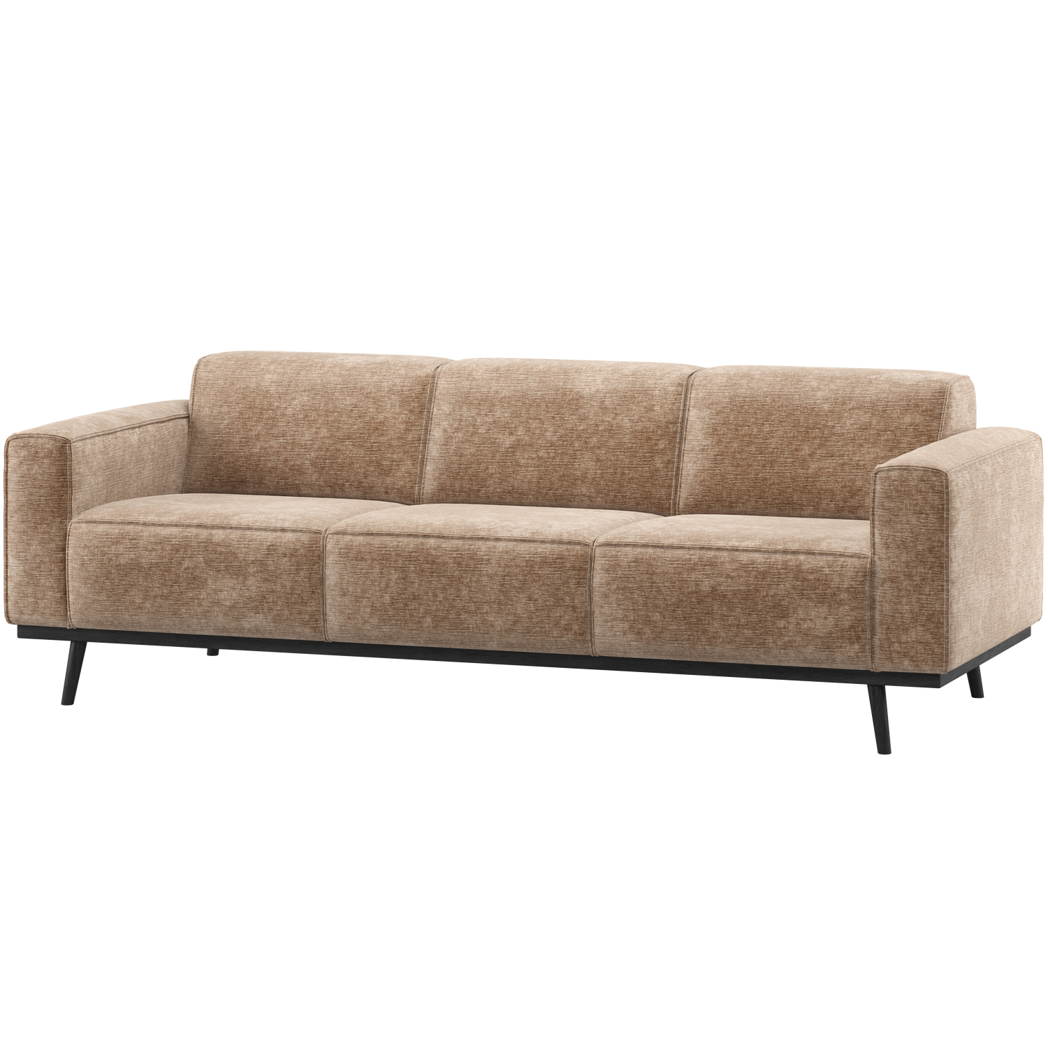 Statement 3 Zits Bank 230 Cm Chenille Velvet Taupe