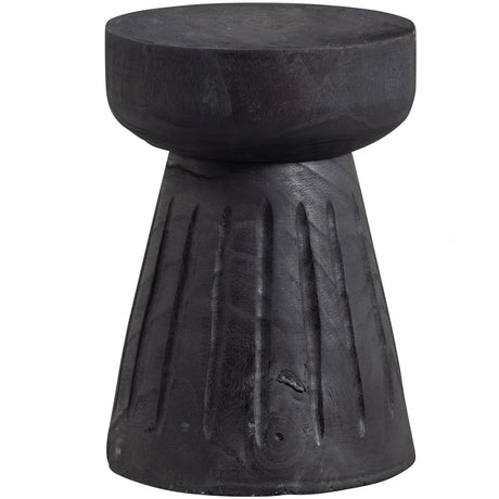 Borre Kruk Hout Zwart 40x O28 Cm van WOOOD – Luxe comfort op maat van PureWonen. Vraag naar de beste prijs.