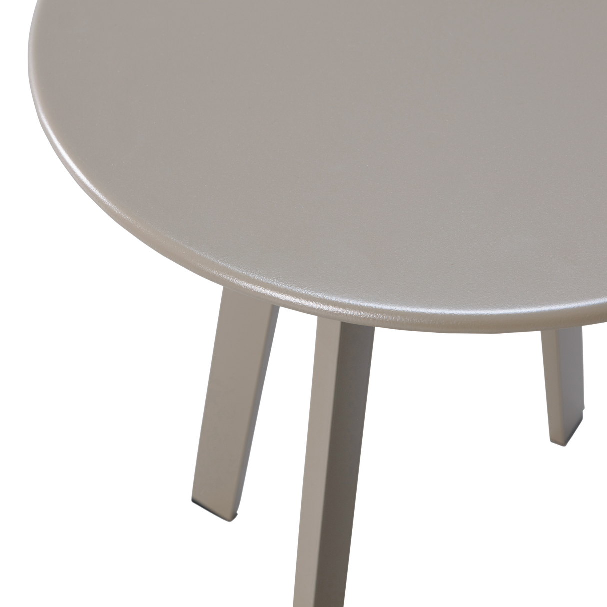 Fer Tuin Bijzettafel O40 Cm Metaal Zand