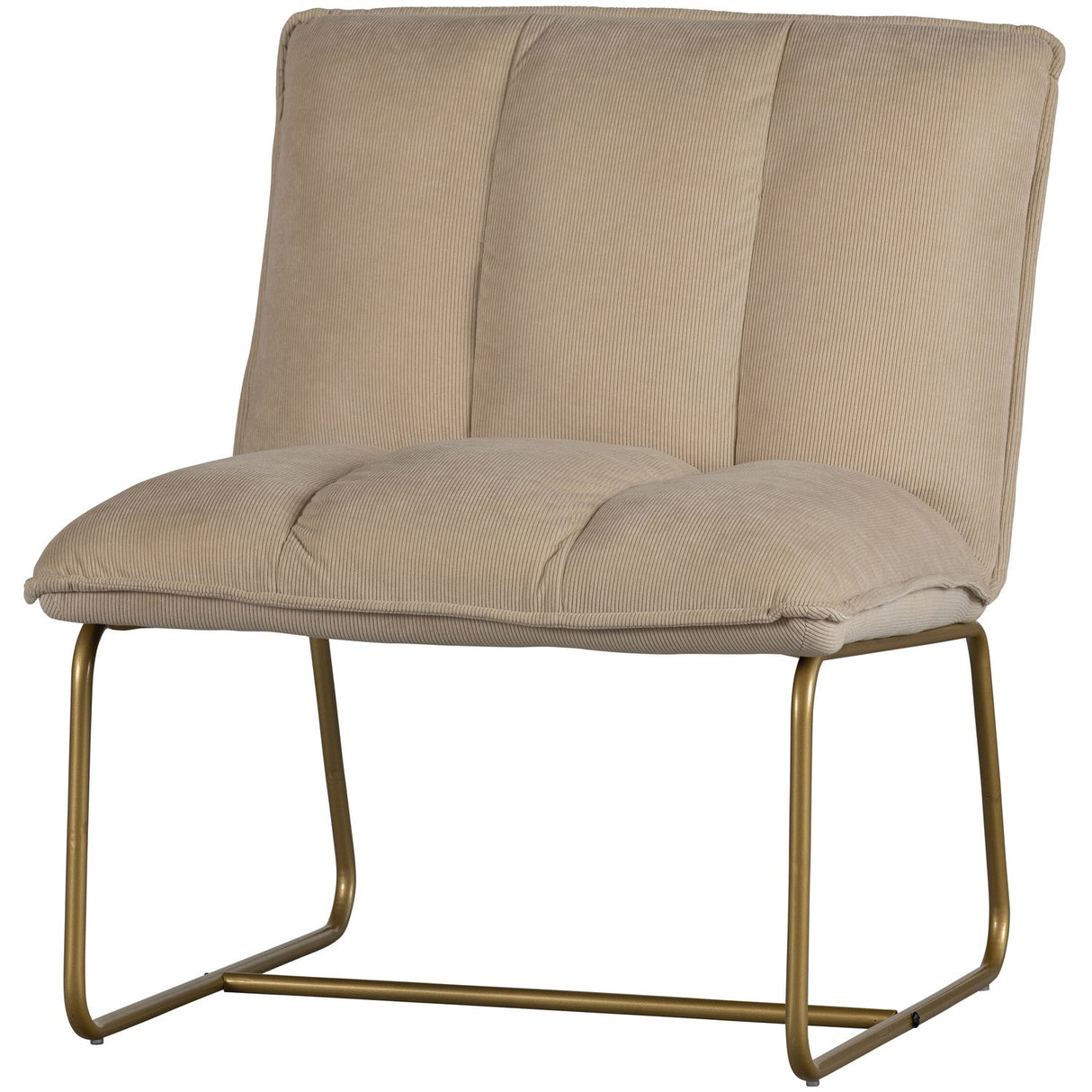 Fie Fauteuil Ribstof Zand van WOOOD – Luxe comfort op maat van PureWonen. Vraag naar de beste prijs.