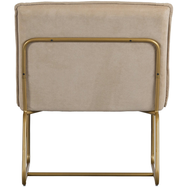 Fie Fauteuil Ribstof Zand van WOOOD – Luxe comfort op maat van PureWonen. Vraag naar de beste prijs.